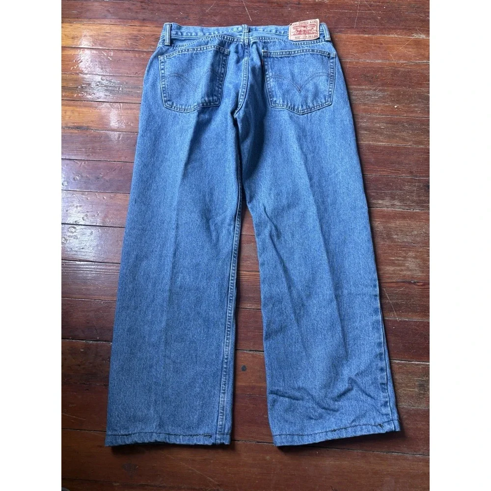 Levi's 505 36x30 Vintage Y2K Blue Denim Jeans Men's